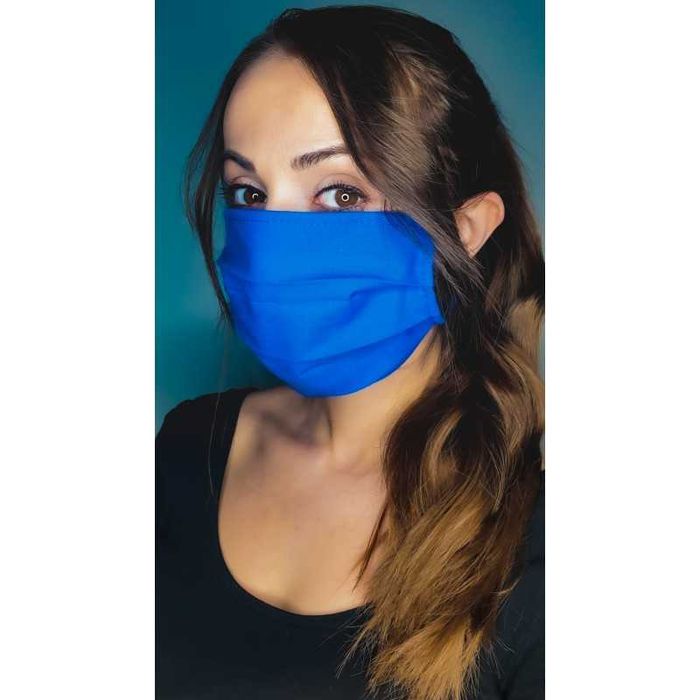 Maska ochronna dwuwarstwowa  z tkaniny 100% bawełna - przeciwpyłowa