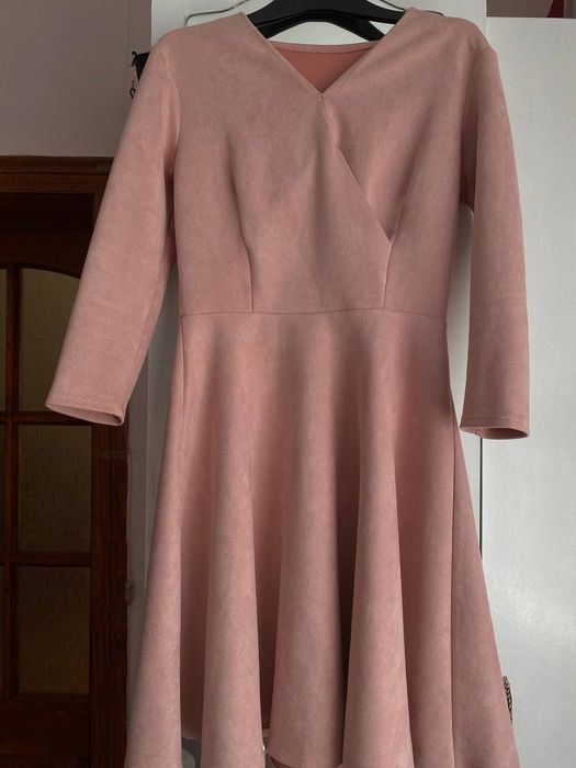 Сукня  плаття замшеве ніжно рожеве