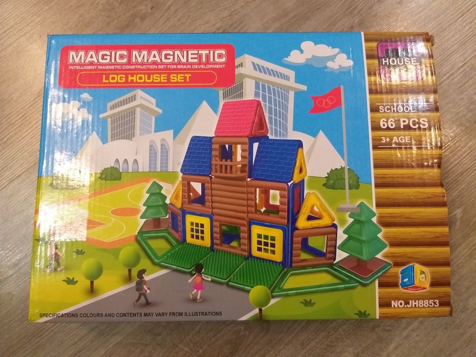 Конструктор магнітний "Школа", 66 деталей