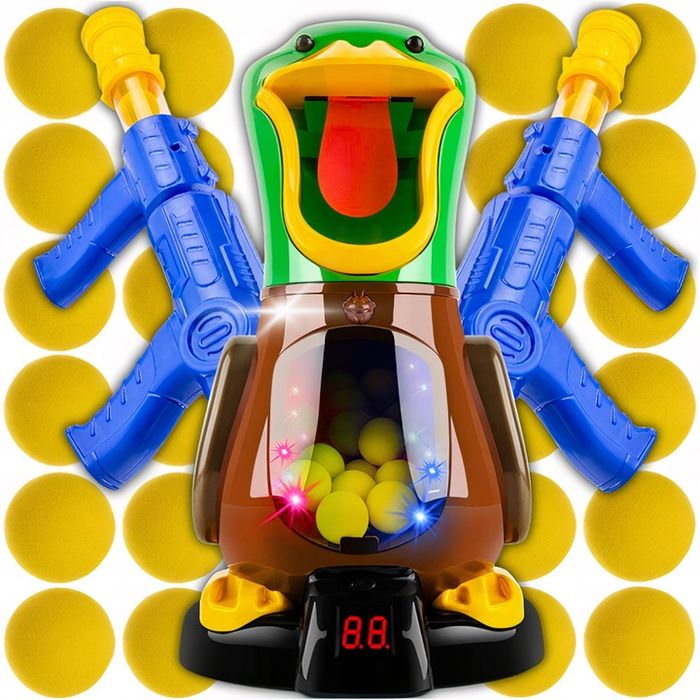 Głodna Kaczka Strzelanie Do Celu Pistolet Zabawkowy 2x Gra Zręcznościo