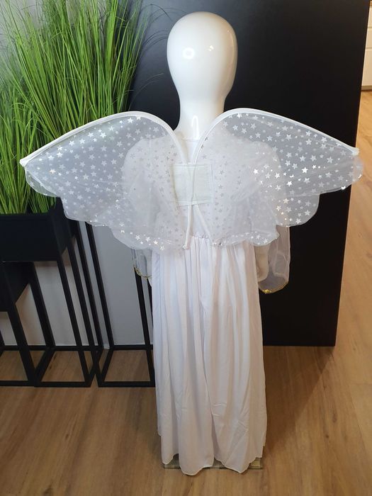 Przebranie ANIOŁKA anioł skrzydła strój jasełka 130-140