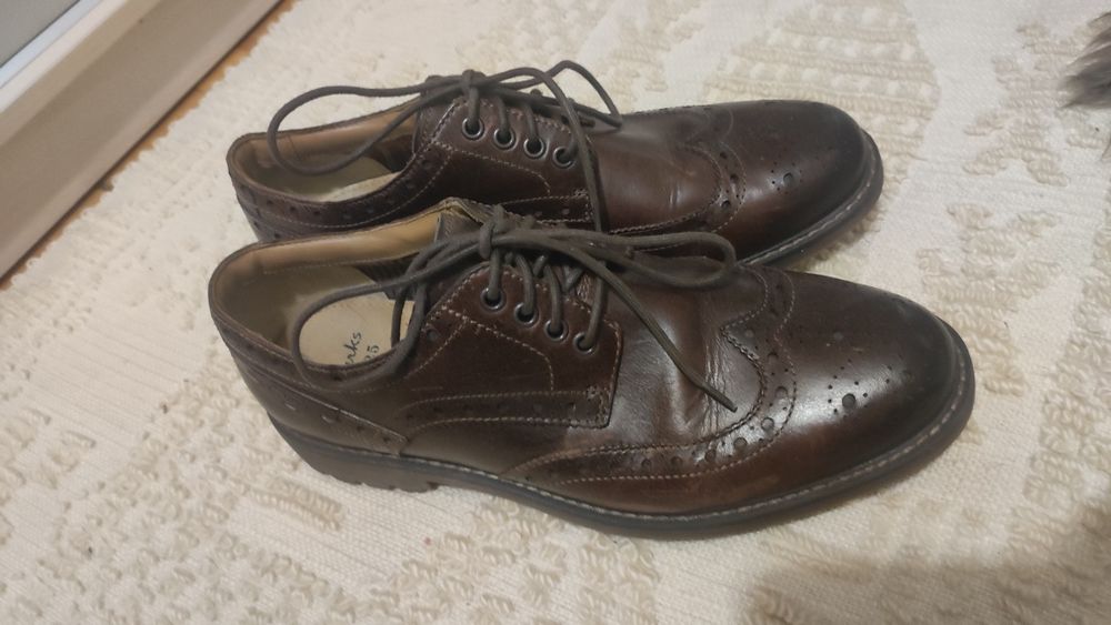 Clarks Туфлі черевики Clarks броги оксфорди дербі
