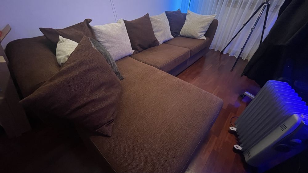 Sofa com chaise longue super confortavel