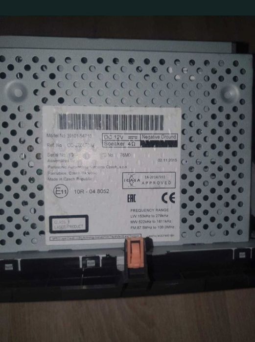 Radio Suzuki Vitara CD39101 Panasonic