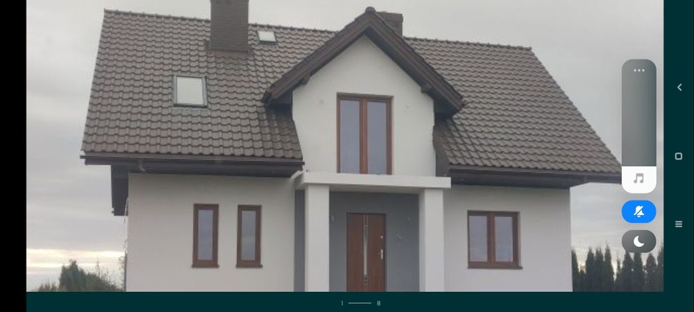 Podbitka z blachy obróbka plus orynnowanie kolor brazowy