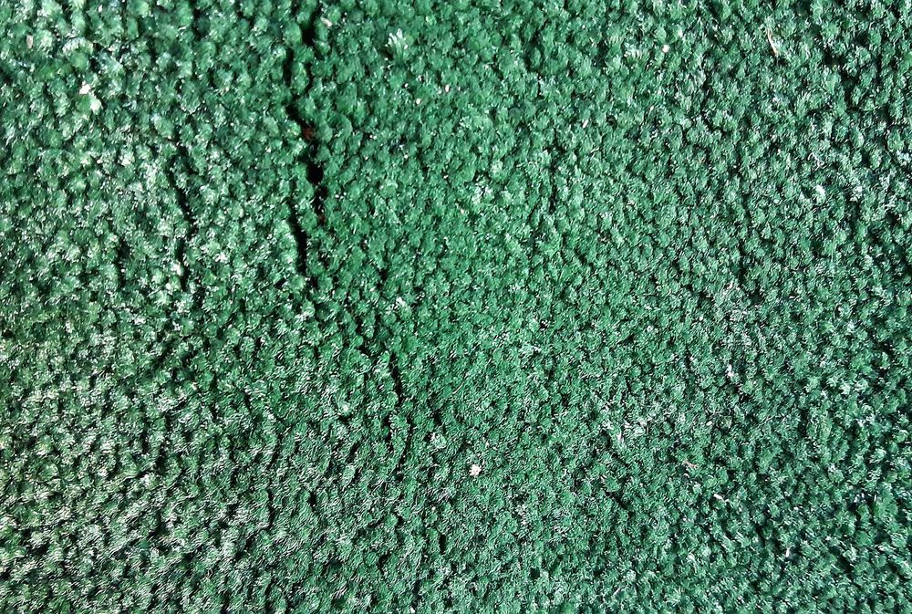 Відріз ковроліна зеленого кольору.