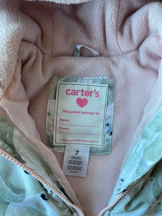 Jaqueta infantil Carters 7 anos