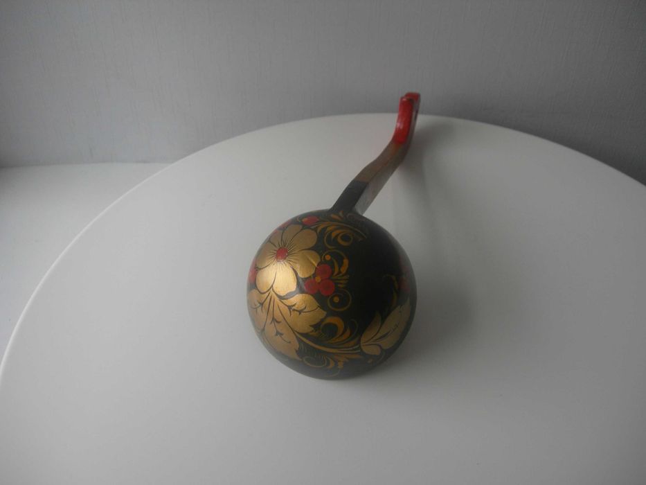 Ковш, дерево, ручная роспись
