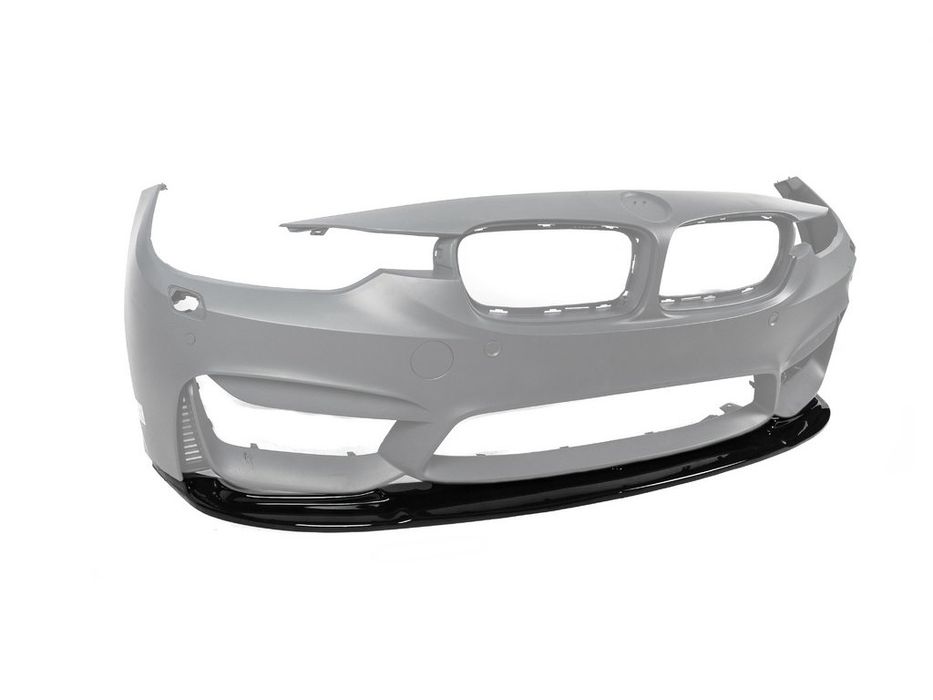 BMW 3 серія F30/F31 2012-2019 рр. Накладка на передній бампер DPT Lip V-1 (Для M3, чорний глянець)
