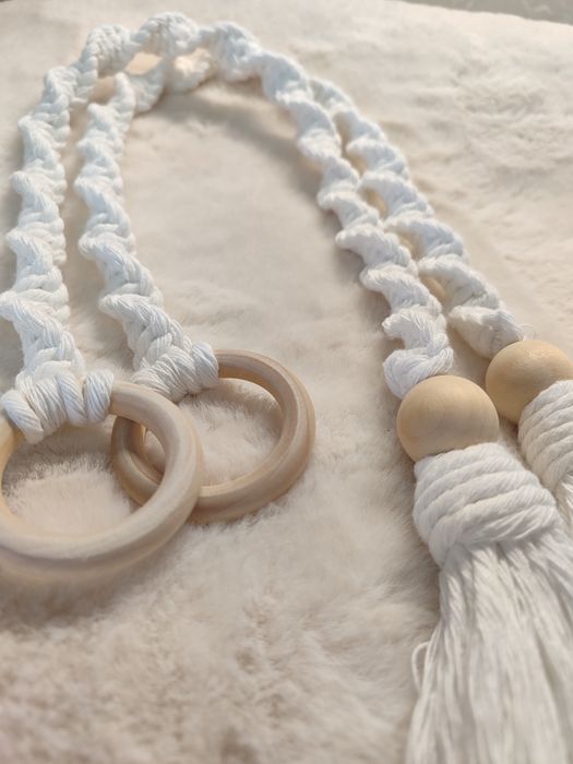 Prende cortinados macramé 50cm