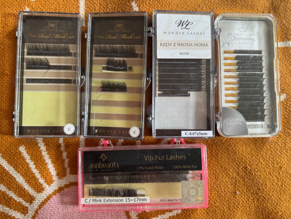 Rzesy- Przedłużanie rzęs- komplet paka