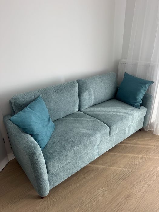 Nowa kanapa sofa 2-3osobowa beliani z miejscem do przechowywania poscieli