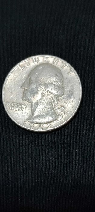Liberty 1982,quarter dollar 1982