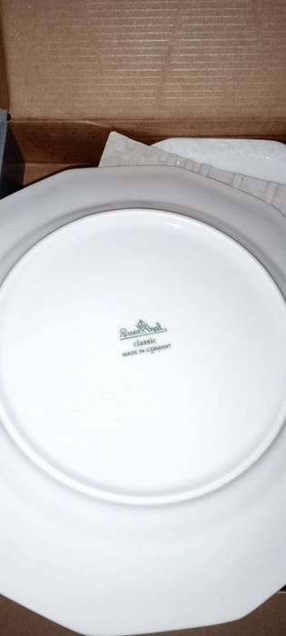 Rosenthal Biała Maria serwis talerze do obiadu 12 cz. Dla 6 osób Nowe