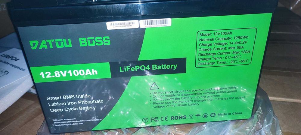Акумулятор DATOUBOSS LiFePO4 12V 100Ah
