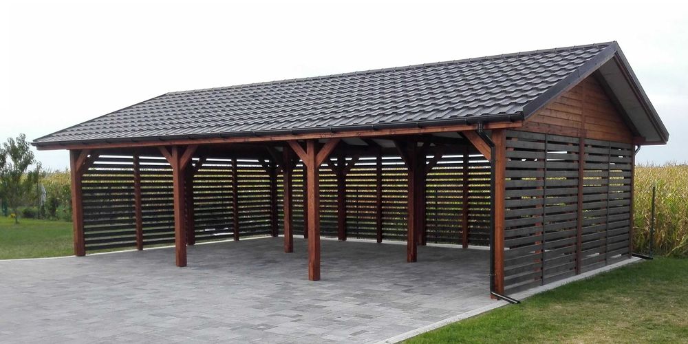 Wiata garażowa 3-stanowiskowa