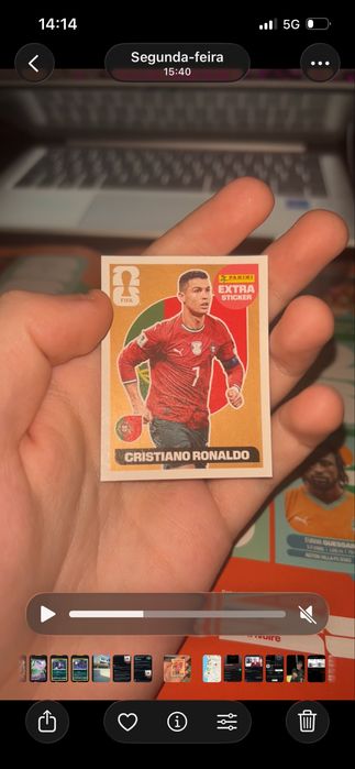 Extra sticker Cristiano Ronaldo bronze