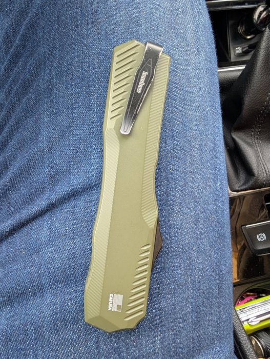 Kershaw Livewire Olive Tanto 9000TOLBLK OTF Magnacut