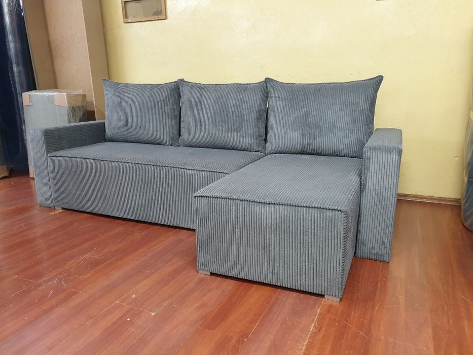 Narożnik Noko Sztruks Kolory Dowolne Kanapa Sofa