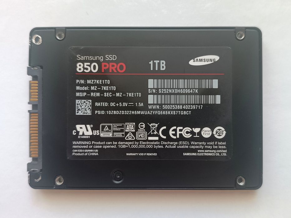 SSD Samsung 850 Pro - 1Tb