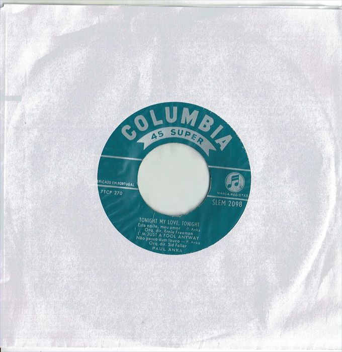Paul Anka – I'd Have To Share-  45 Rpm 7" - 1960