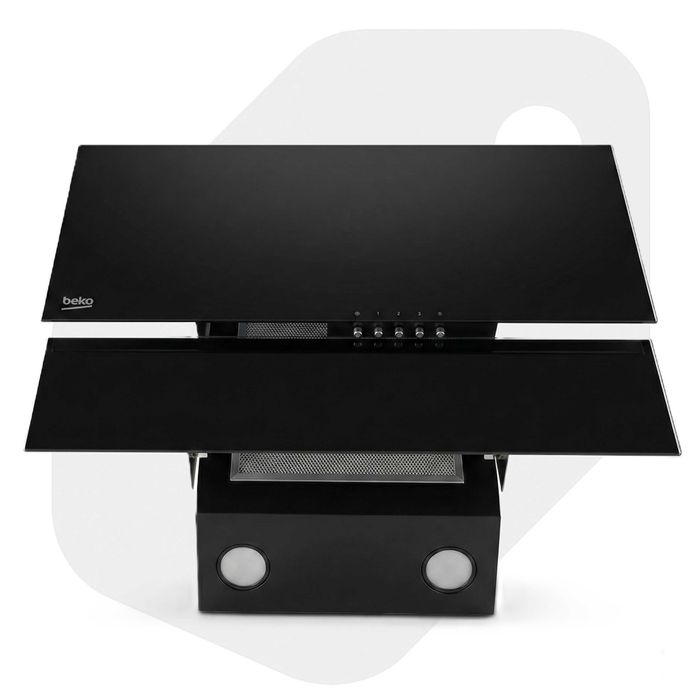 Okap kominowy Beko HCA62320B wertykalny 60cm 305m3/h LED Czarny 14AH29