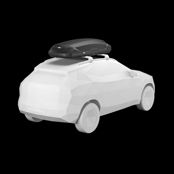 Promocja !Box dachowy Thule Pulse 2 XL, pojemność 500 litrów solidny, czarny mat