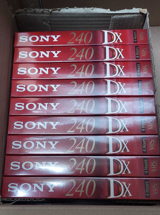 Kasety Sony 240 nowe zafoliowane