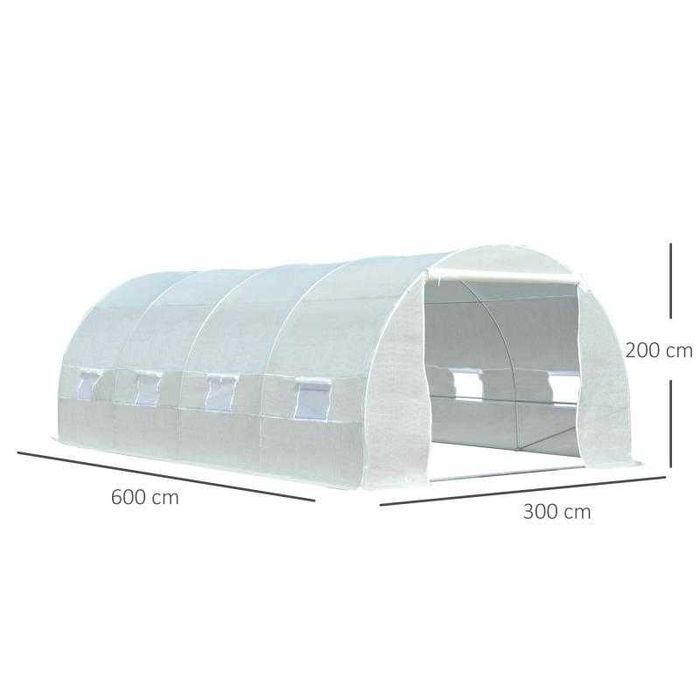 Estufa para Horta ou Jardim 600x300x200cm