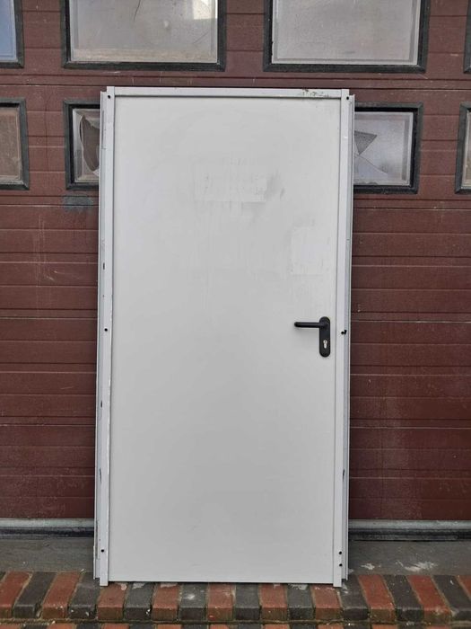 Drzwi techniczne metalowe Ei 60 108x205 pełne techniczne DOWÓZ CAŁY KRAJ