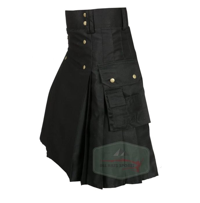Kilty ślubne męskie Active, czarne, 44