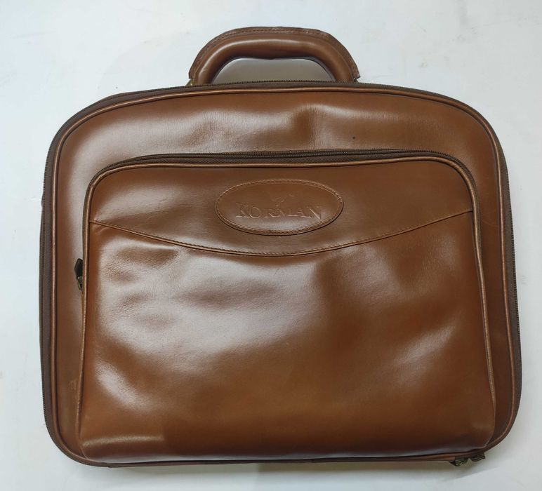Nowa Torba skórzana na laptopa 13,3" jasny brąz, 100% skóra