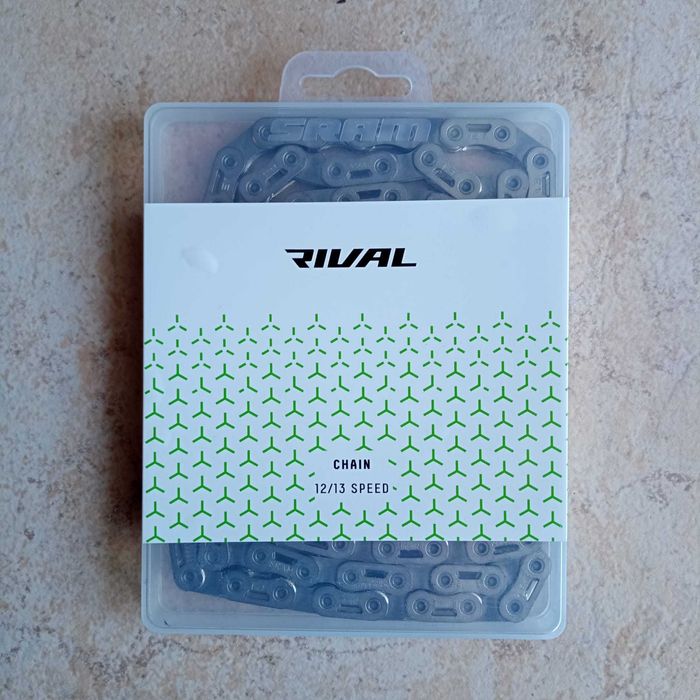 Corrente SRAM Rival E1 Flattop 12s com PowerLock D1 126 Elos