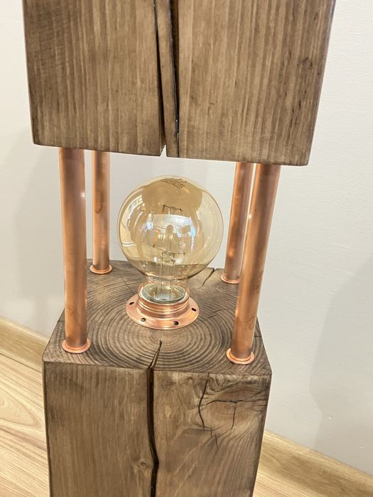 Lampa podłogowa loft handmade