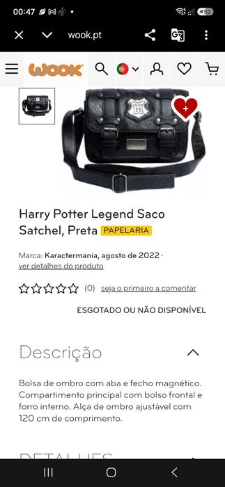 Bolsa Harry Potter