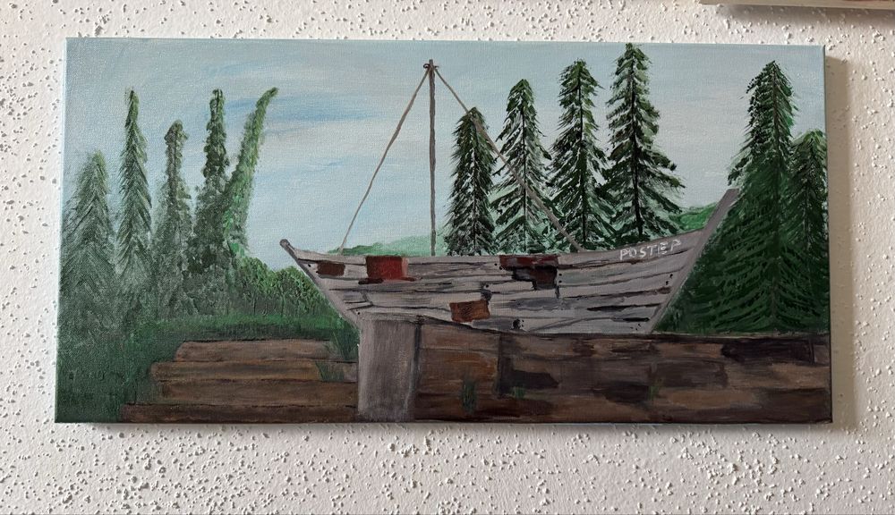 Obraz akryl na płótnie 60x30 „Postęp”