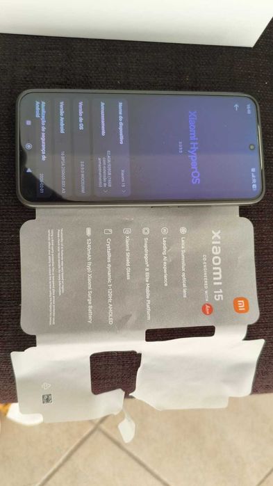 Xiaomi 15 Branco 12gb 512gb como NOVO fatura 4-3-2025