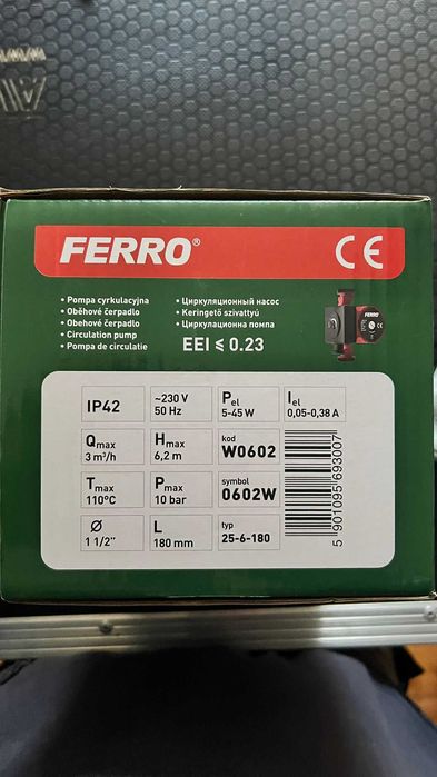 Pompa cyrkulacyjna Ferro GPA II 25-4-180