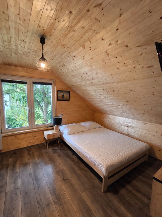 Domek nad jeziorem z sauna | 7 os | 300 m od plazy | PAŹDZIERNIK | Kominek | Święta