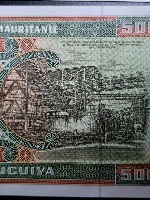 Mauretania zestaw z 2002r UNC bardzo duże banknoty