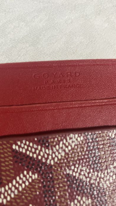 Goyard Saint Sulpice Card Holder Red.