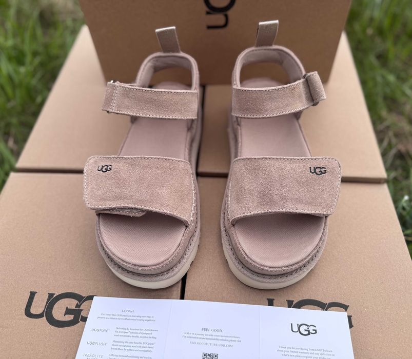 ОРИГІНАЛ / Босоножки Ugg W Goldenstar Sandals Driftwood / Sand /Босоніжки Уггі/ Угги / Сандалі Угг