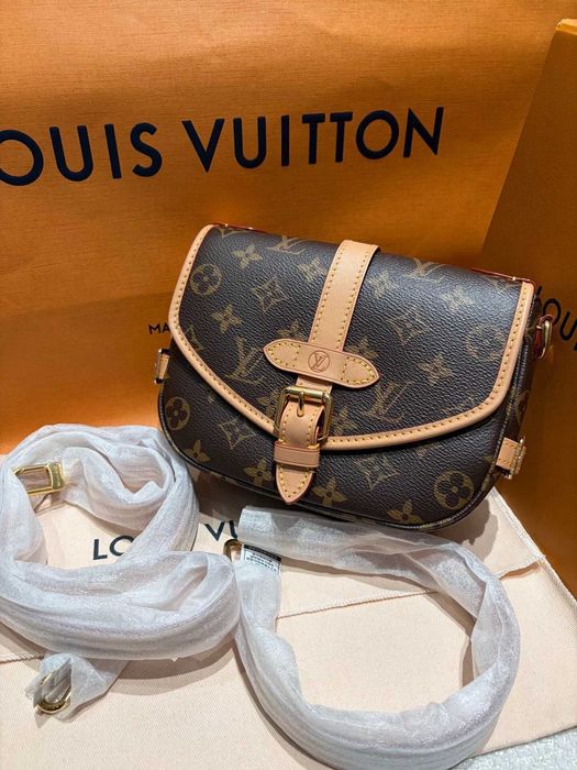 LV Saumur BB - LV Saumur BB Monogram Torba Krzyżowa Wintage 90s