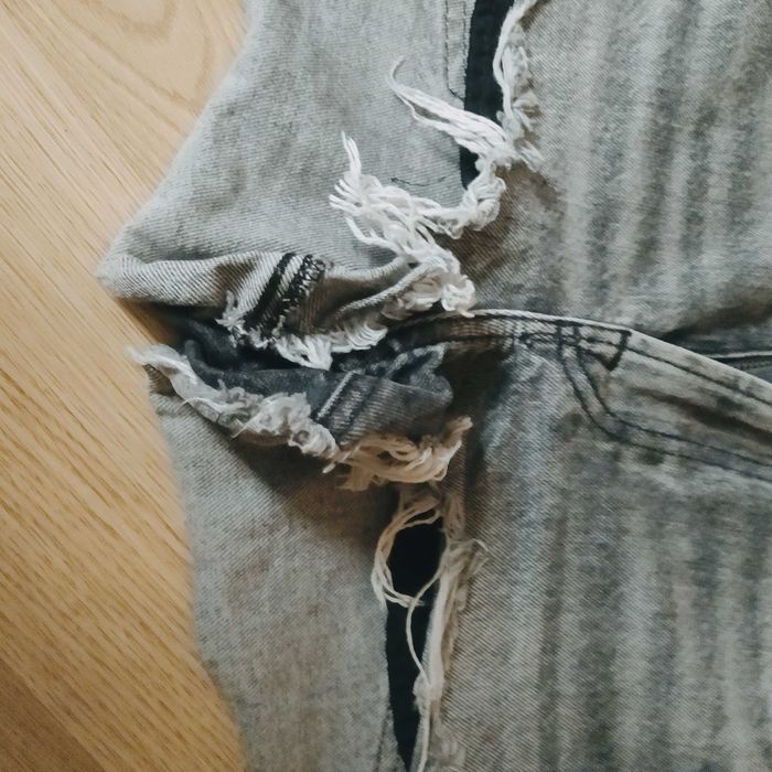 Spodenki szorty dżinsowe 34 Zara czarne szare