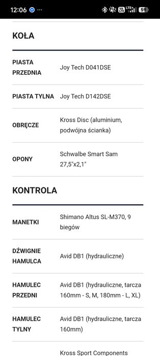 Rower Kross level r4
