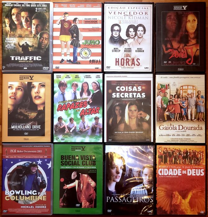 DVD diversos; filmes, documentários, etc.