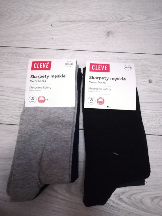 Skarpetki męskie  cleve 2 x 3 park (6sztuk)
