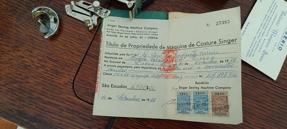 Máquina costura SINGER