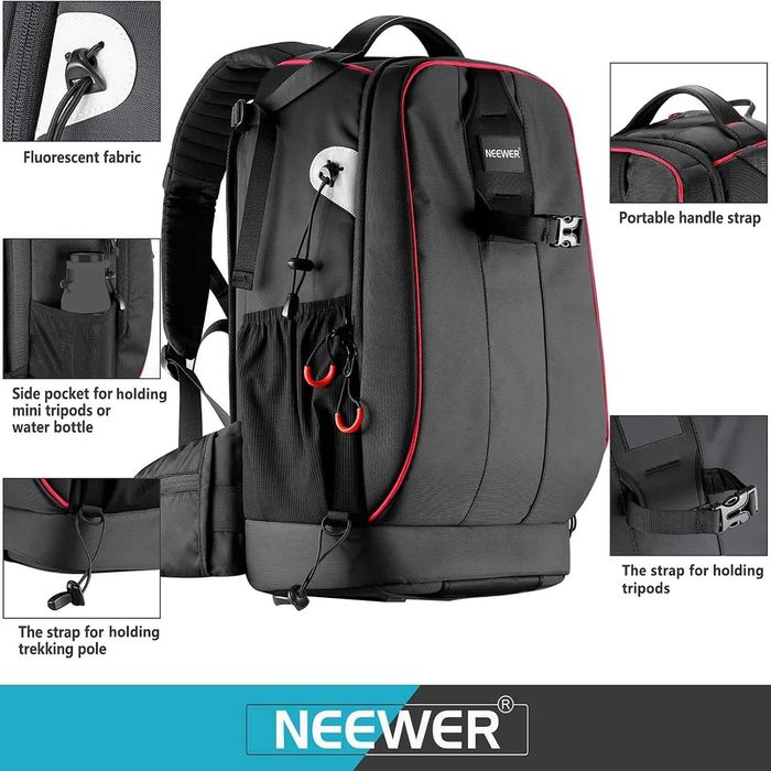 Mochila Profissional Neewer Pro (Grande Capacidade / Antirroubo) – Como Nova