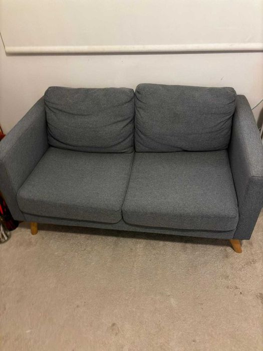 Sofá de 2 lugares CINZENTO